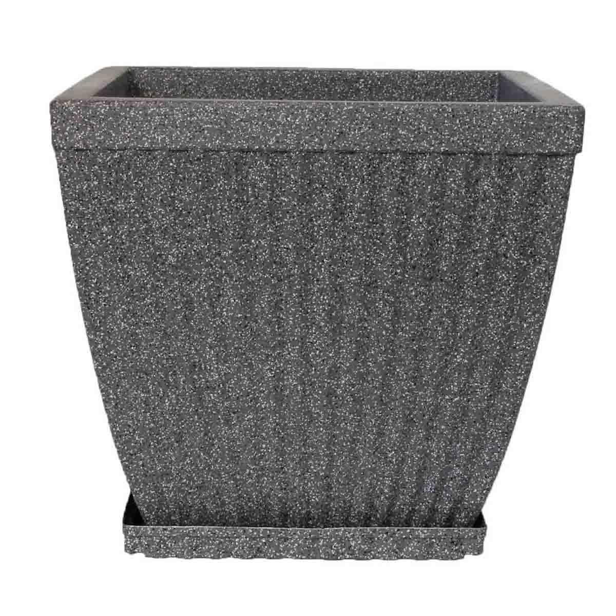 large potted plants indoor ZZ Plant - Large (2-3' tall) Cement Grey Planter