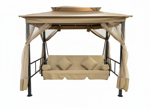 3 Seater Gazebo Swing With Curtain Outdoor Furniture in Kirti Nagar Delhi